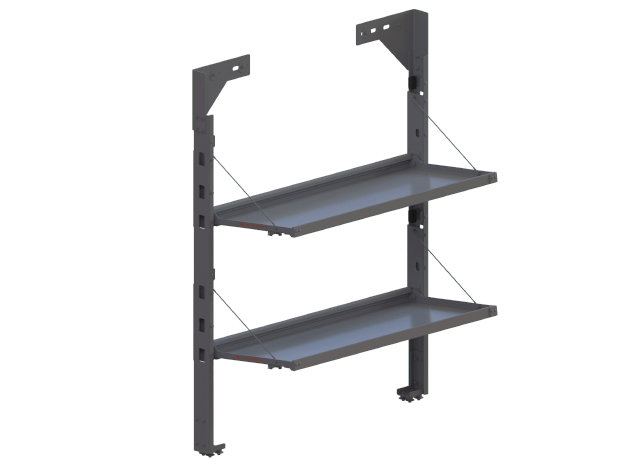Masterack folding shelves