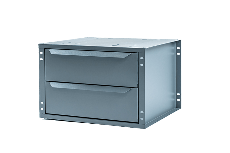 Masterack grey metal cabinet drawer unit
