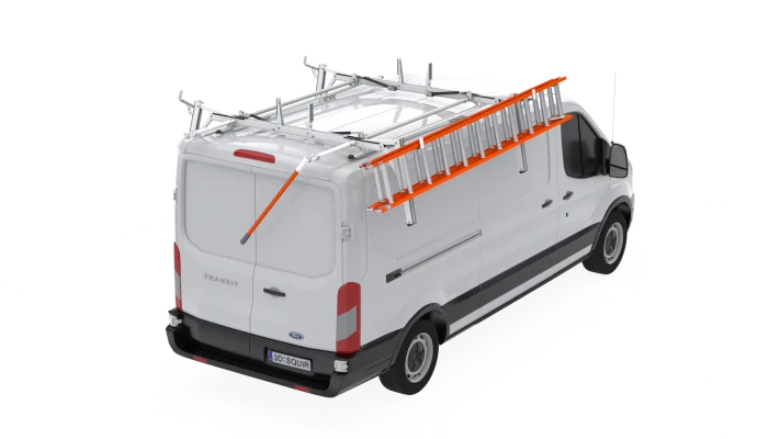 UPLYFT Ladder Rack, Double - Ford Transit Medium and High Roof