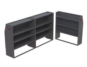 Cargo Van Base Shelving Package - Ford Transit Low Roof, GM Express/Savana