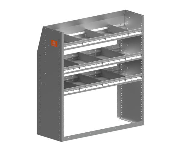 Aluminum van shelving module