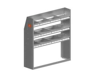 Aluminum van shelving module