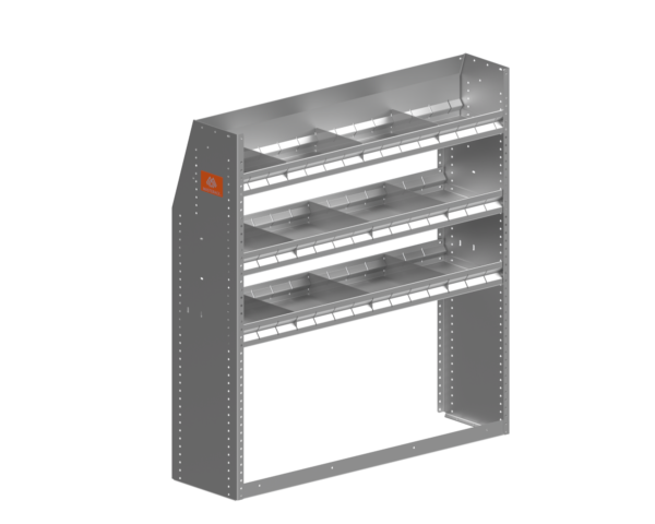 Aluminum van shelving module