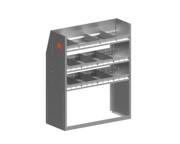 Aluminum van shelving