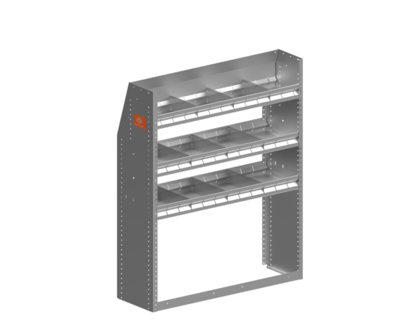 Aluminum van shelving