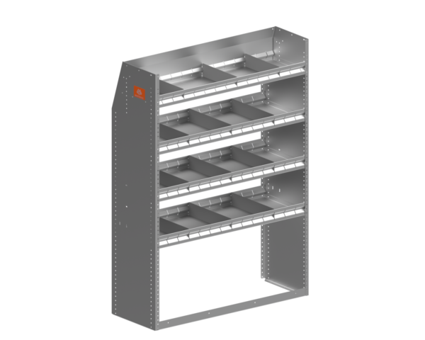Aluminum van shelving module