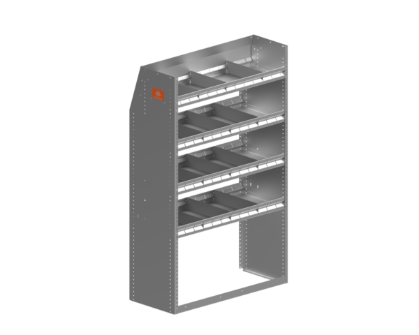 Aluminum cargo van shelves