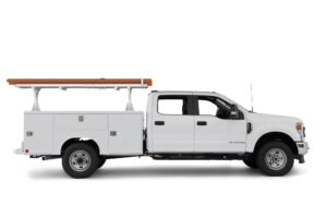 Reading service body ladder rack