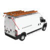 Ram ProMaster ladder rack cargo van third crossbow